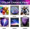 Set of 18, Iridescent Acrylic Paint, Chameleon Colors, 2 oz/60ml Bottles, Color-shifting, Non-Toxic, High Viscosity, Blendable, Paints on Rocks Crafts Canvas Wood, Fabric, Ceramic & Stone